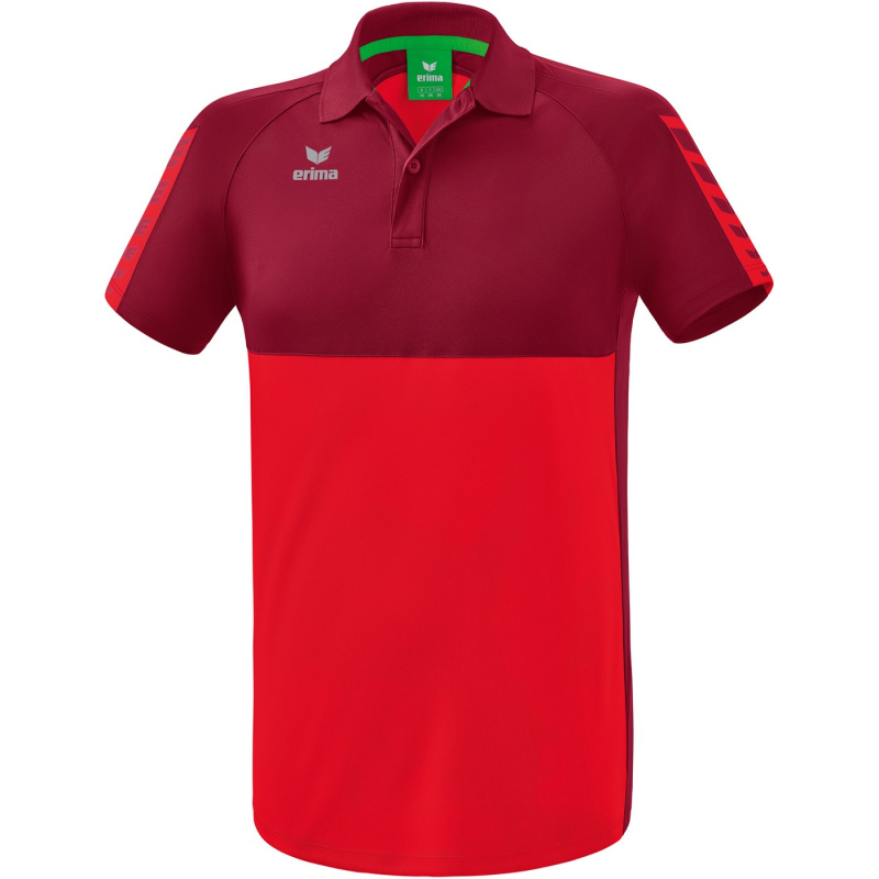 Bild von Erima Six Wings Poloshirt 1112201 rot/bordeaux XL
