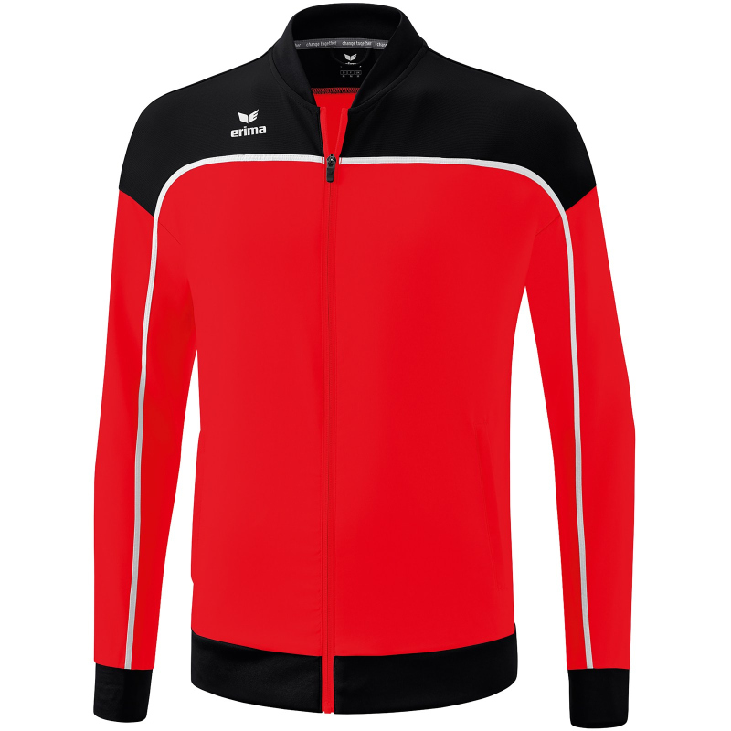 Bild von Erima Herren „CHANGE by erima" funktionelle Präsentationsjacke, rot/schwarz/weiß, S