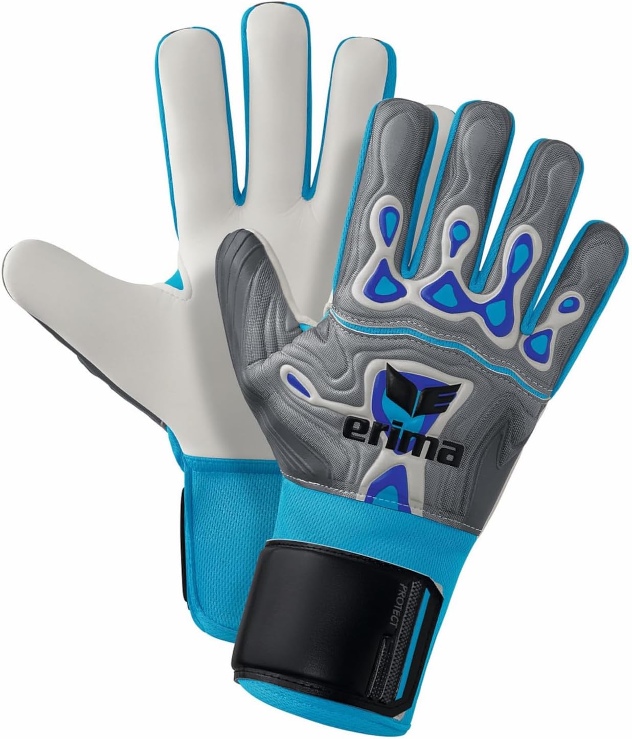 Bild von Erima Unisex – Erwachsene Flex-Ray Protect 2.0 Torwarthandschuh (7222402), grau/blau, 9