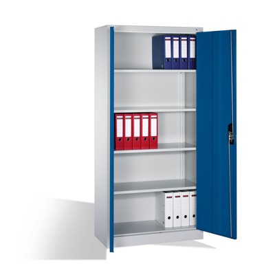 Bild von CP Stahlschrank C 2000 Acurado 9280-000 S10743 lichtgrau, enzianblau 93,0 x 50,0 x 195,0 cm, aufgebaut