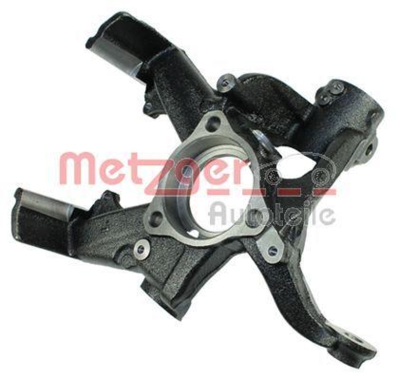 Bild von METZGER 58109501 Achsschenkel Radträger, Radlagergehäuse, Achsschenkel, Radaufhängung Vorderachse links VOLKSWAGEN: Golf 7, Golf 7 Variant