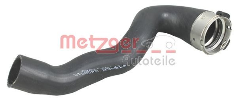 Bild von METZGER 2400515 Ladeluftschlauch Gummi mit Gewebeeinlage ohne Rohrleitung, Foto entspricht Lieferumfang, mit Schnellkupplung ohne Schelle