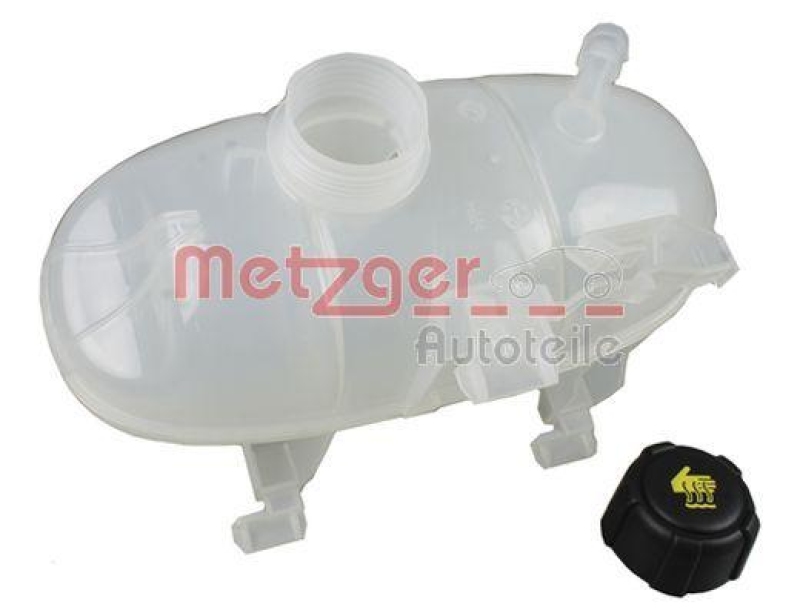 Bild von METZGER 2140097 Ausgleichsbehälter Kühlwasserbehälter, Kühlflüssigkeitsbehälter, Ausgleichsbehälter, Kühlmittel ohne Kühlmittelstandsensor mit Deckel
