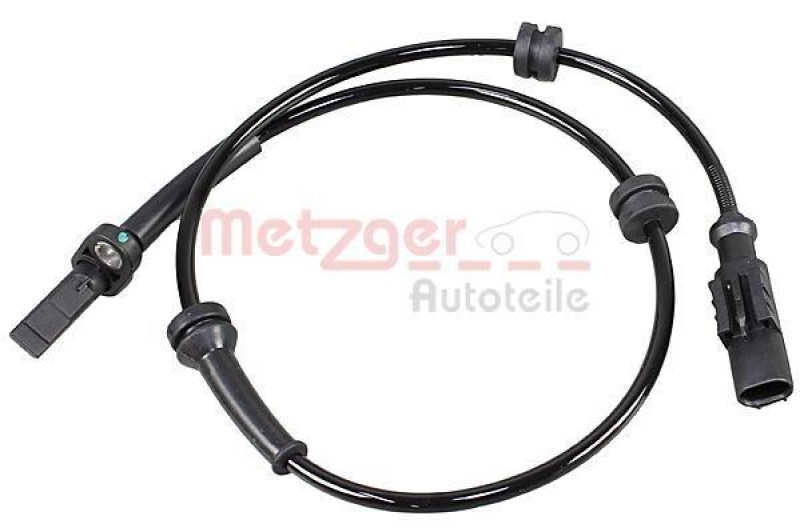 Bild von METZGER 09001344 ABS Sensor Drehzahlsensor, Raddrehzahl Sensor, Drehzahlgeber 2 FIAT: 500L