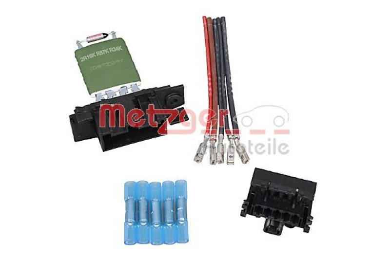 Bild von METZGER 0917696 Widerstand, Innenraumgebläse mit Kabel FIAT: Grande Punto Hatchback, Ducato III Van, Punto III Hatchback, PEUGEOT: Partner II Tepee