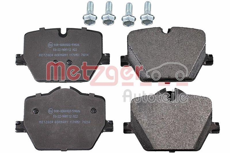 Bild von METZGER 1170951 Bremsbelagsatz Bremsbeläge, Bremsklötze, Bremssteine