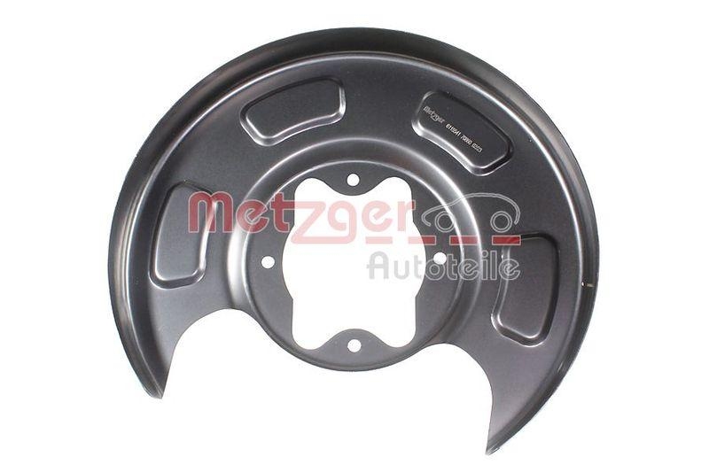 Bild von METZGER 6115541 Ankerblech Bremsankerblech, Spritzblech, Bremsscheiben Schutzblech Hinterachse links HYUNDAI: i10 I