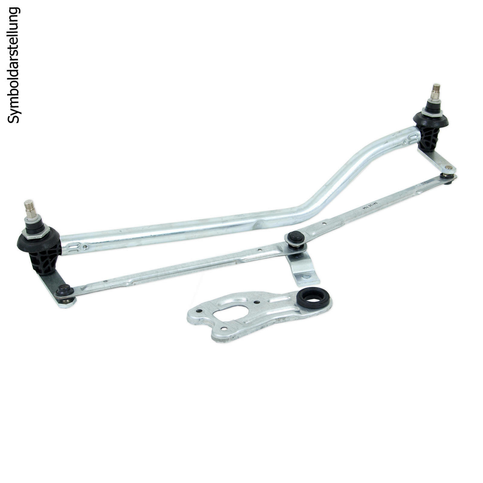 Bild von METZGER 2191094 Scheibenwischergestänge Wischergestänge vorne für Linkslenker mit Elektromotor FIAT: 500 Hatchback, FORD: KA Hatchback