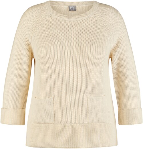 Bild von Rabe 3/4 Arm-Pullover, in Strick-Optik