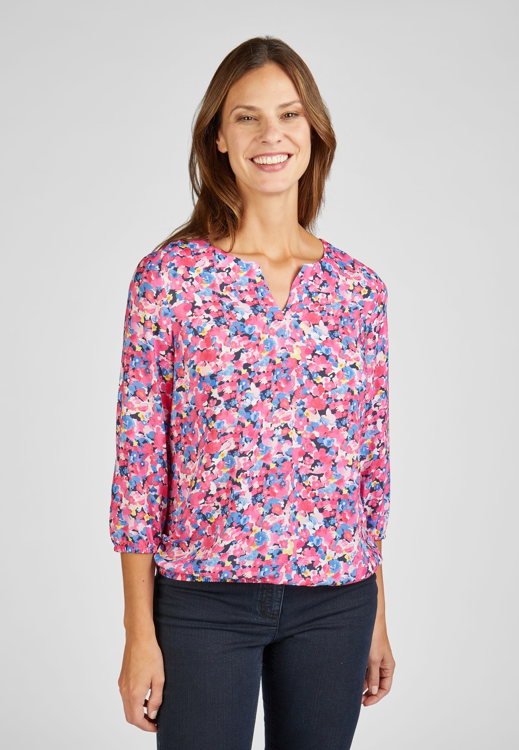 Bild von Rabe Langarmbluse, mit Allover Floral-Print