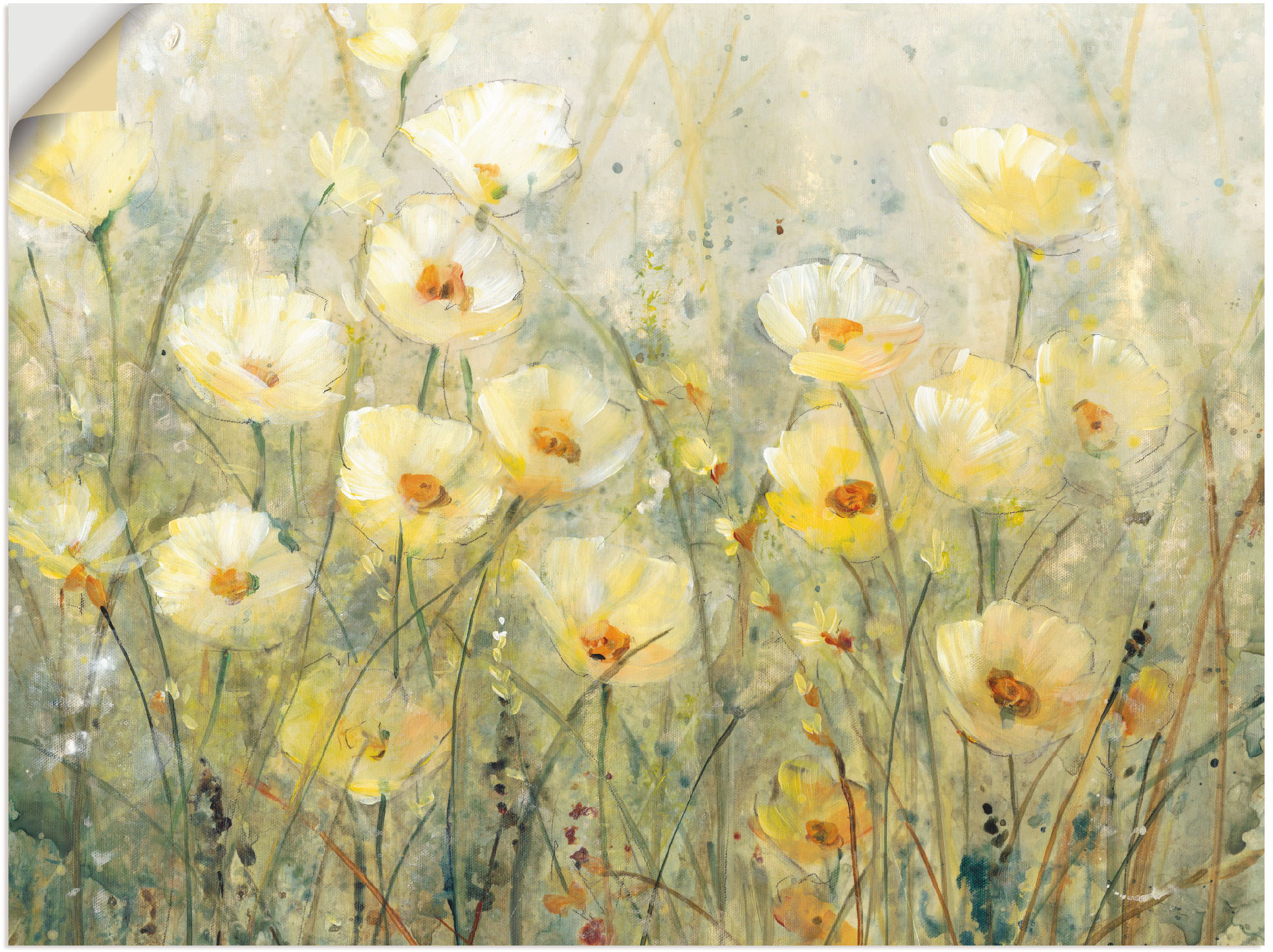 Bild von Artland Wandbild »Sommer in voller Blüte I«, Blumenwiese, (1 St.), als Alubild, Outdoorbild, Leinwandbild, Poster, Wandaufkleber