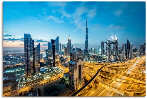 Bild von Artland Wandbild "Dubai", Bilder von Asien, (1 St.), als Leinwandbild, Poster in verschied. Größen