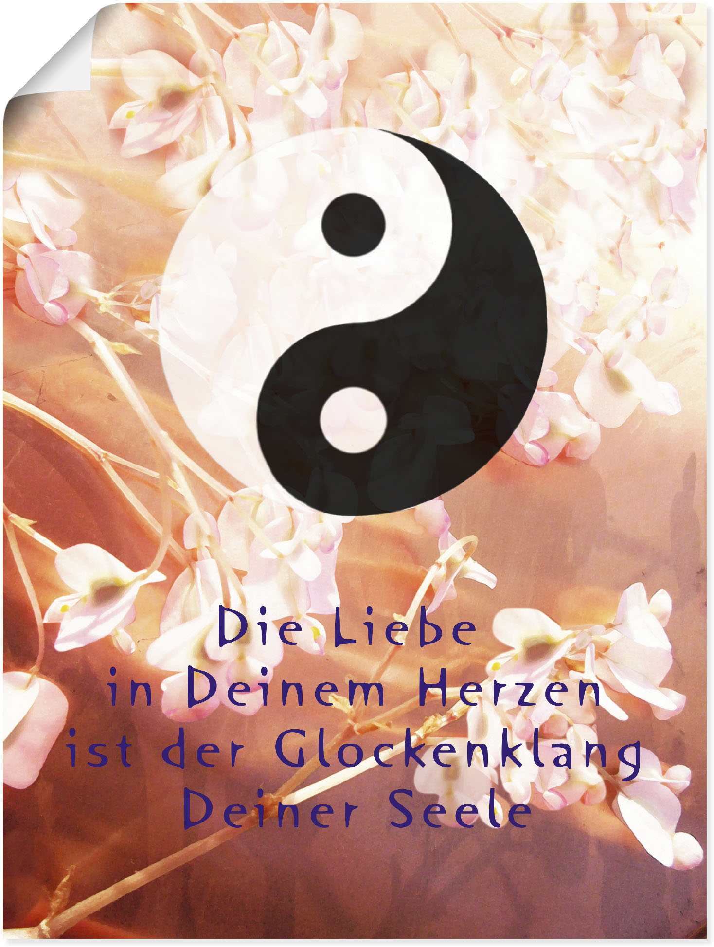 Bild von Artland Wandbild »Yin Yang Glockenklang«, Spirituelle Bilder, (1 St.), als Poster, Wandaufkleber in verschied. Größen
