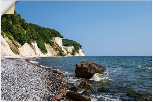 Bild von Artland Wandfolie »Kreidefelsen an der Küste der Ostsee II«, Küstenbilder, (1 St.), selbstklebend