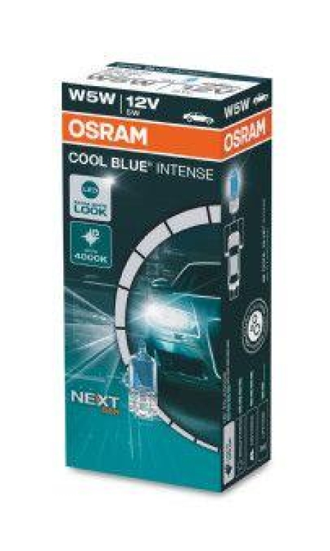Bild von OSRAM COOL BLUE INTENSE next Generation 2825CBN Glühlampe, Blinkleuchte 12 5 W5W AUDI: A4 B6 Saloon, MAZDA: 3 Hatchback, VOLKSWAGEN: Golf 4 Variant