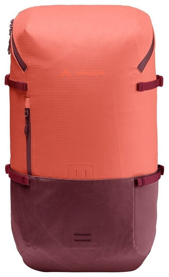 Bild von VAUDE Cityrucksack CityGo rot 30 L, wasserdichter Rucksack Damen & Herren, leichter Daypack für Städtetrips mit Laptop-Fach, Rolltop Rucksack ideal für den urbanen Alltag