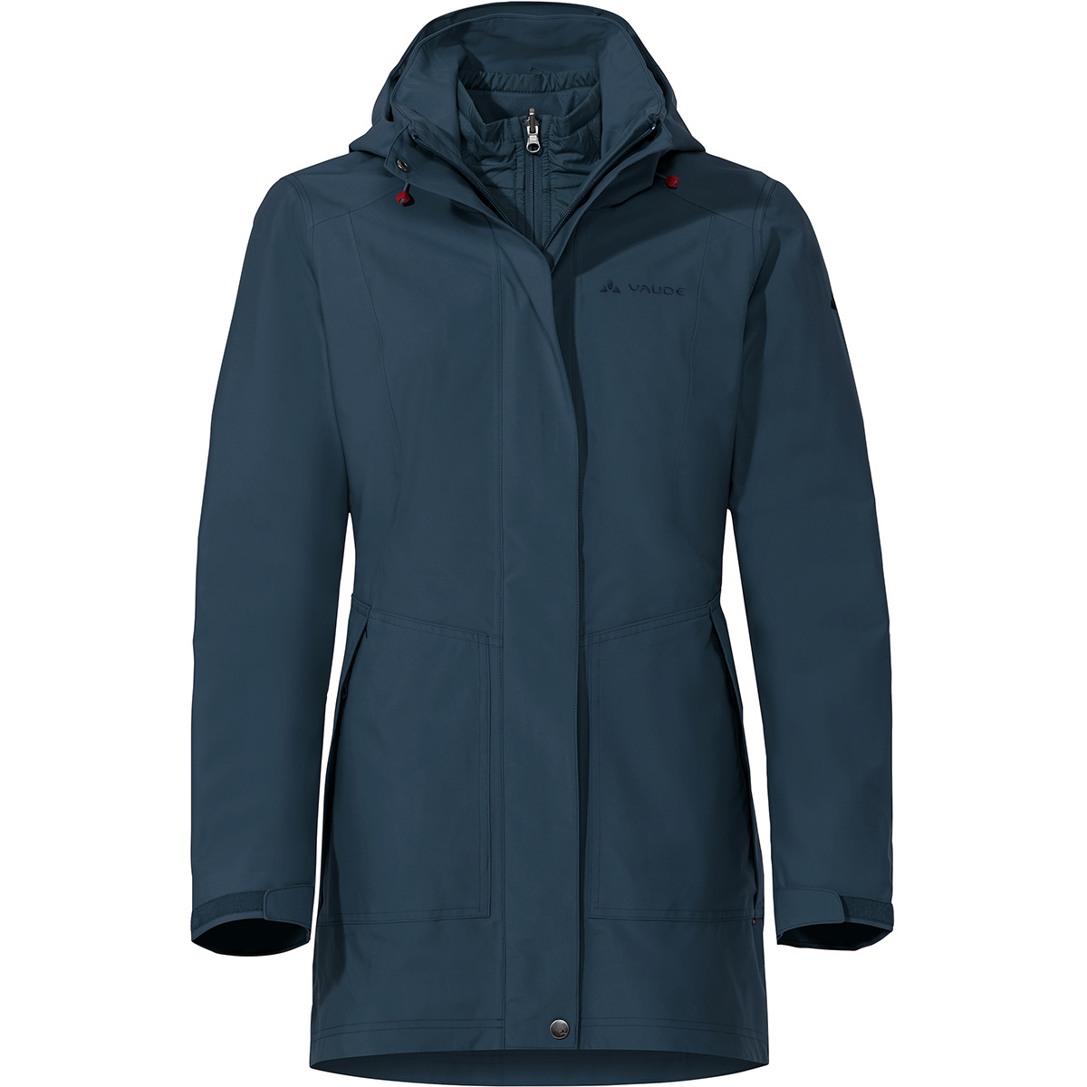 Bild von VAUDE Damen-Parka "Idris 3in1 III" mit abnehmbarer Kapuze, dark sea, Gr. 36