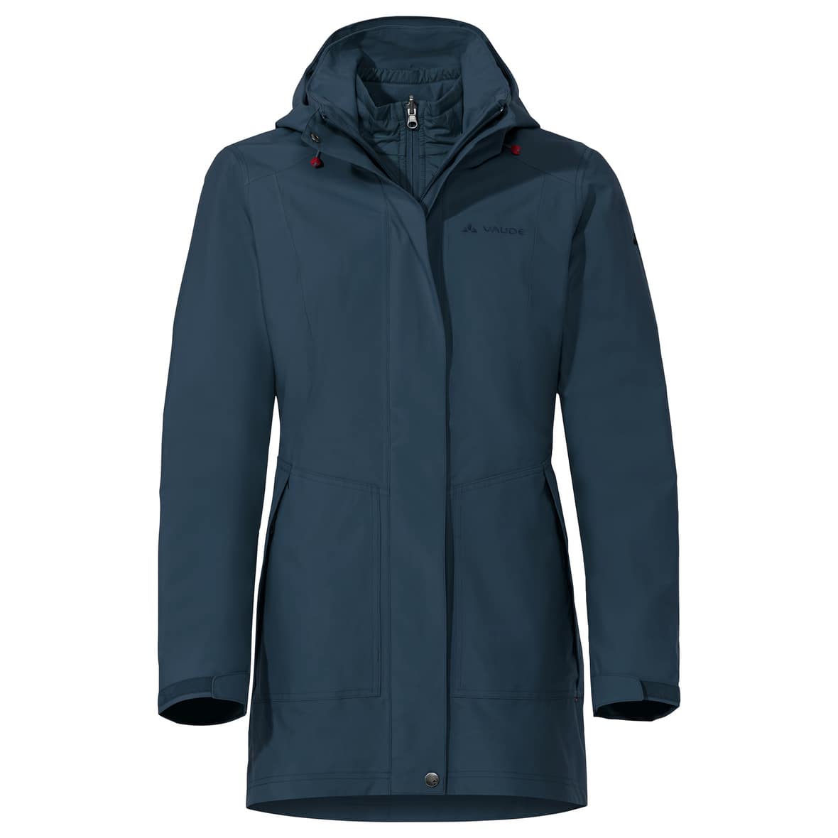 Bild von VAUDE Damen-Parka "Idris 3in1 III" mit abnehmbarer Kapuze, dark sea, Gr. 42