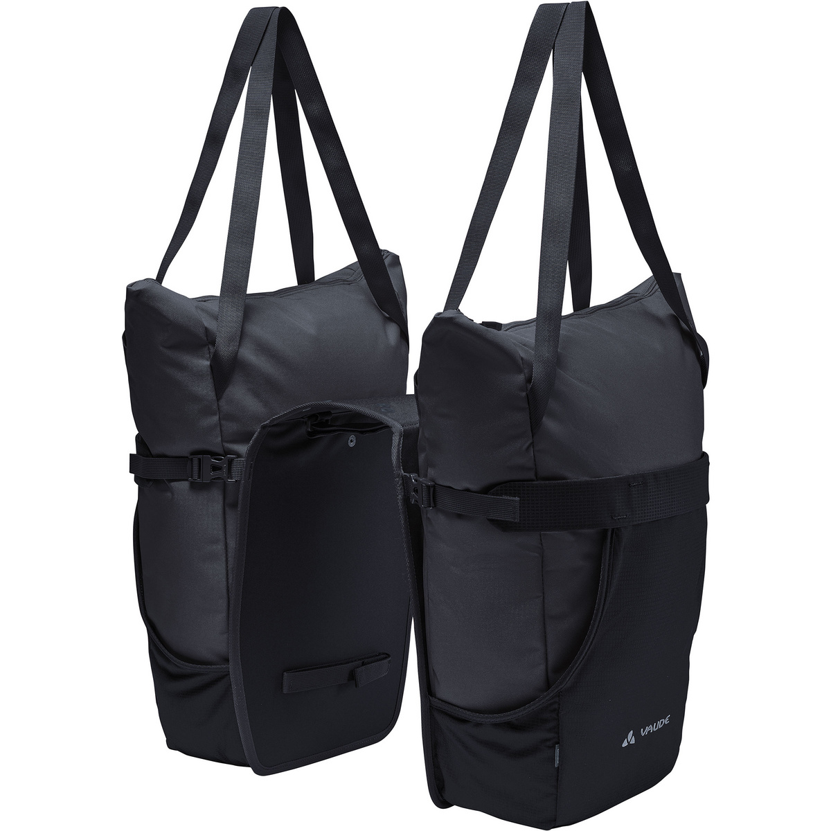 Bild von VAUDE TwinShopper - Fahrradtasche mit praktischer Shoppermöglichkeit, 44 Liter - Taschen einzeln nutzbar - inkl. Regenhülle