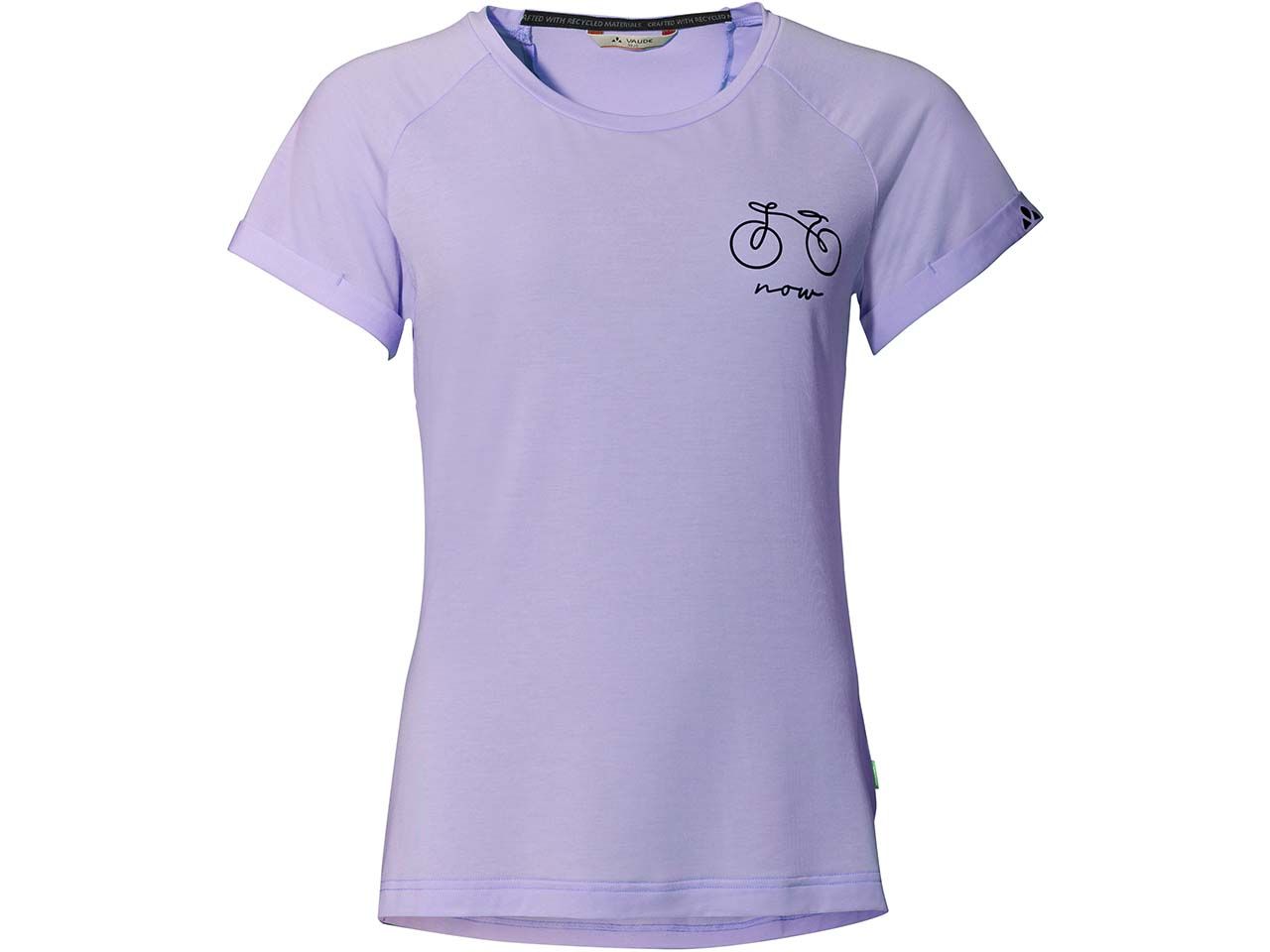 Bild von VAUDE Damen-T-Shirt "Cyclist 2" mit seitlichen Schlitzen, pastel lilac, Gr. 36