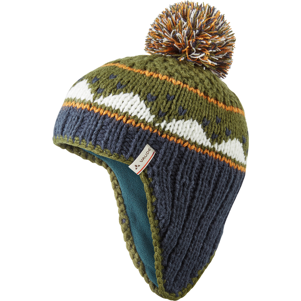 Bild von VAUDE Kinder-Bommelmütze "Knitted Cap IV" mit Ohrenschutz, woodland, Gr. S