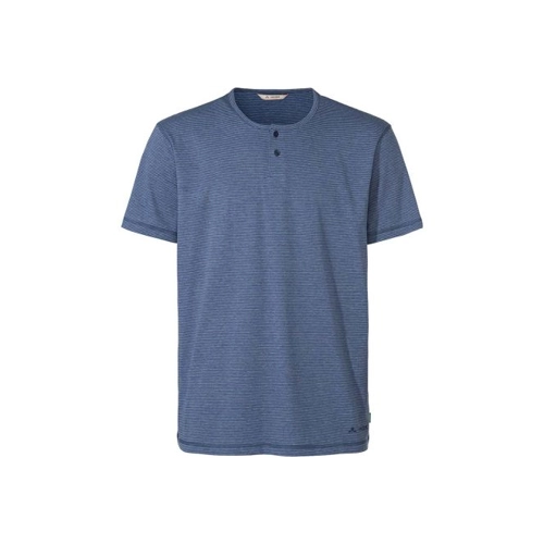 Bild von VAUDE Herren-T-Shirt "Mineo Striped" mit Henley-Kragen, dark sea, Gr. XL