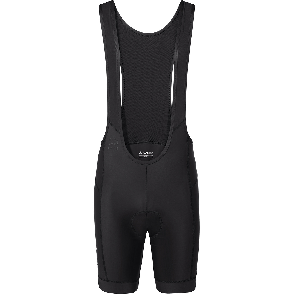 Bild von VAUDE Posta Bib Tights Radhose Herren kurz, bequeme Fahrradhose für Herren mit Träger & R-Pad Sitzpolster für sportliche Rennrad-Fahrten, schnelltrocknend & atmungsaktiv – Schwarz, XXL