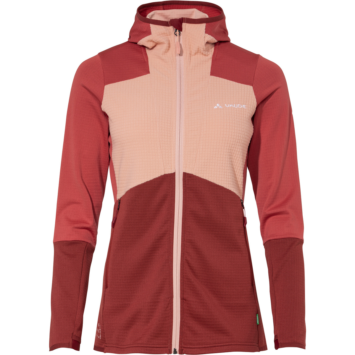 Bild von Vaude - Women's Monviso Hooded Grid Fleece Jacket - Fleecejacke Gr 34 rot