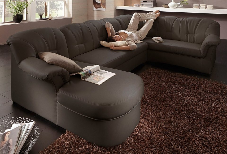 Bild von DOMO collection Wohnlandschaft "Papenburg U-Form", in großer Farbvielfalt, wahlweise mit Bettfunktion