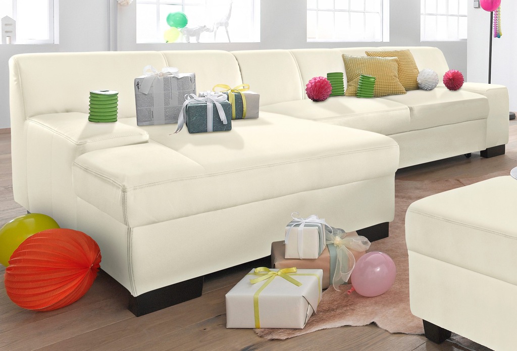Bild von DOMO collection Ecksofa "Norma L-Form", wahlweise mit Bettfunktion