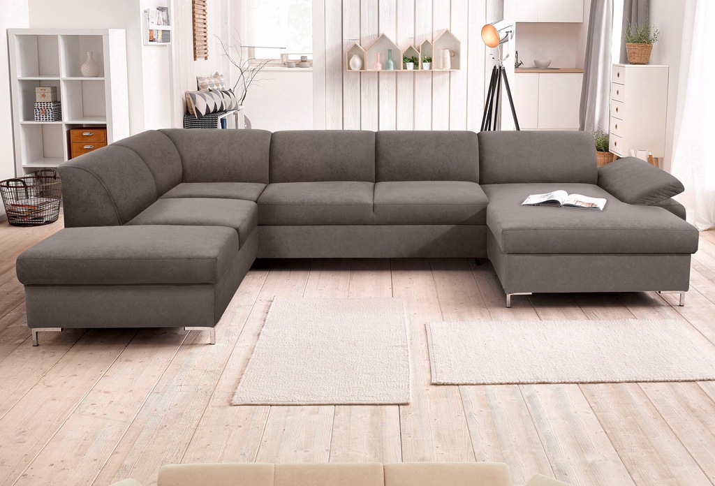 Bild von DOMO collection Wohnlandschaft "Santana U-Form", wahlweise mit Bettfunktion