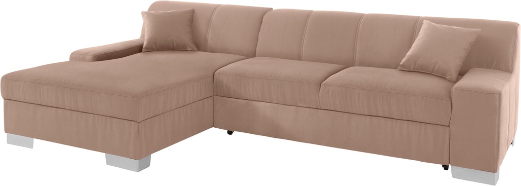 Bild von DOMO collection Ecksofa "Bero L-Form", wahlweise mit Bettfunktion