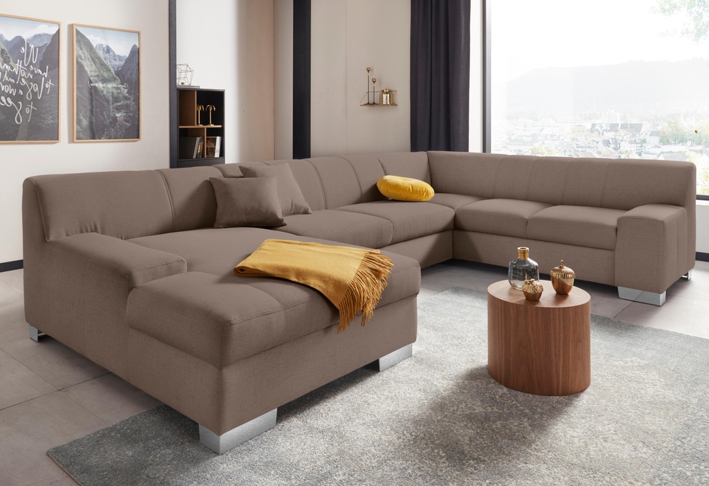 Bild von DOMO collection Wohnlandschaft "Bero U-Form", wahlweise mit Bettfunktion