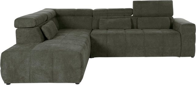 Bild von DOMO collection Ecksofa "Brandon L-Form, auch in Leder", inklusive Kopfteilverstellung, wahlweise mit Sitztiefenverstellung