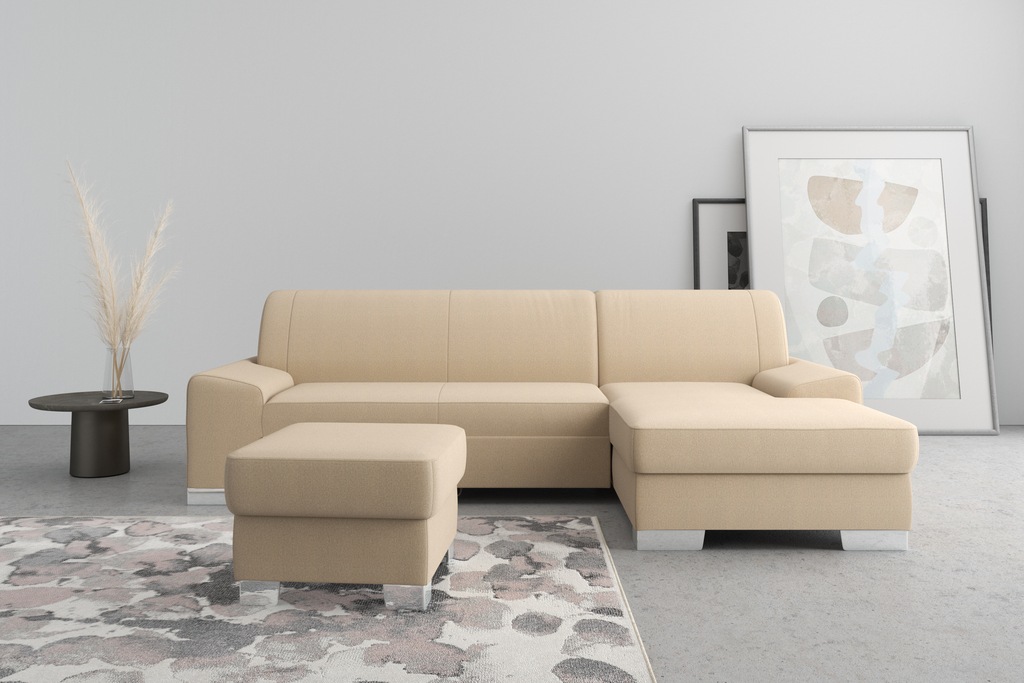Bild von DOMO collection Ecksofa "Anzio L-Form", wahlweise mit Bettfunktion und Federkern
