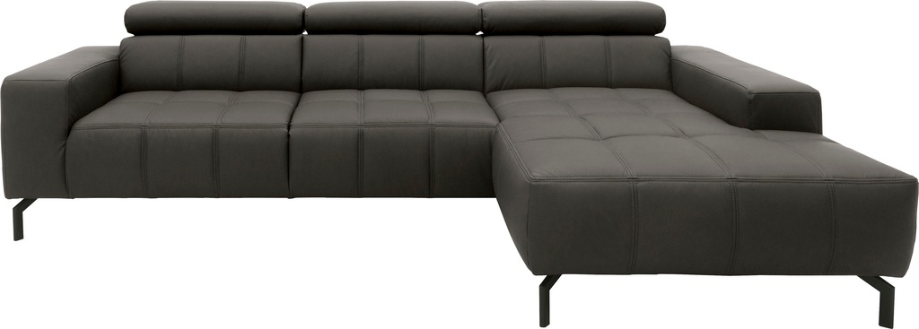 Bild von DOMO collection Ecksofa "Cunelli L-Form", wahlweise inklusive 6-fach verstellbarer Kopfteilverstellung