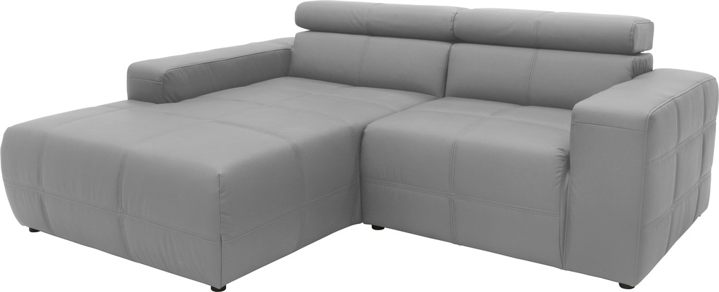 Bild von DOMO collection Ecksofa "Brandon kleine Ausführung B/T/H: 214/100/80 cm", Mit Kopfteilverstellung, auch in Leder und Cord, L-Form