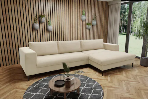 Bild von DOMO collection Ecksofa "Modica L-Form", moderne Optik mit großzügiger Recamieire, auch in Cord