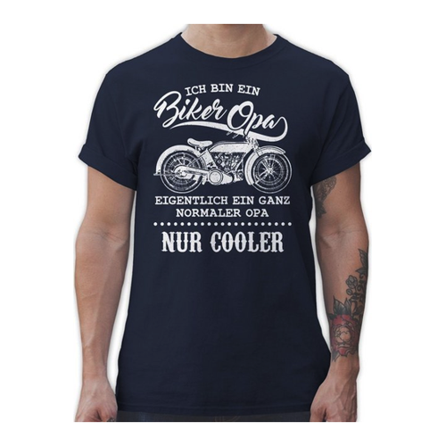 Bild von Shirtracer T-Shirt für Biker Großväter – Der perfekte Begleiter für Motorradliebhaber