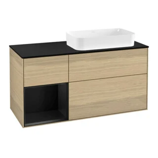Bild von V&B Waschtischunterschrank Finion 120cm, Pl b m, Reg li bla m Lac, Oa ven