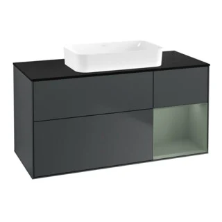 Bild von V&B Waschtischunterschrank Finion 120x60 cm, Rg r Oli. m Lac, md bl. m Lac