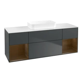 Bild von V&B Waschtischunterschrank Finion 160x60,3x50,1cm, Rg wa ven, md bl. m Lac