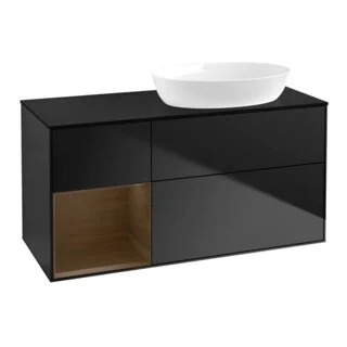 Bild von V&B Waschtischunterschrank Finion 120cm, Pl bla m, Reg wal ven, bla m Lac