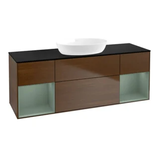 Bild von V&B Waschtischunterschrank Finion 160cm, Pl bla m, Reg Oli. m Lac, wal ven
