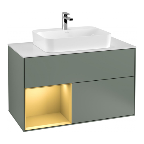 Bild von Villeroy & Boch Finion Waschtischunterschrank G36, G361HFGM: Eleganz für Ihr Bad