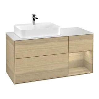 Bild von V&B Waschtischunterschrank Wandbeleuchtung Finion 120cm, Pl wh. m, Reg re Oa ven, Oa ven