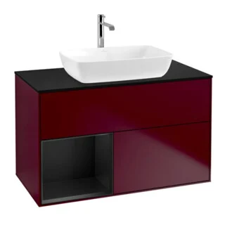 Bild von V&B Waschtischunterschrank Wandbeleuchtung Finion 100, Pl bla m, Reg bla m Lac, Peo m