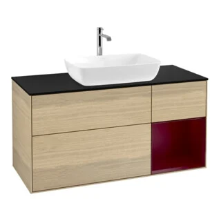 Bild von V&B Waschtischunterschrank Wandbeleuchtung Finion 120cm, Pl bla m, Reg Peo m Lac, Oa ven