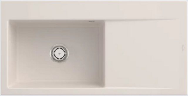 Bild von Villeroy & Boch Einbauspüle Subway Style 60 1000x510mm Ablgarn. IB li aus Keramik Crema cplus, 33620 336201KR