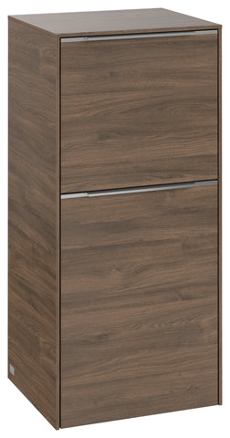 Bild von Villeroy & Boch Subway 3.0, Seitenschrank, 1 Auszug und 1 Tür Anschlag (Scharnier) rechts, C59502, Farbe: Front/Korpus: Arizona Oak, Griff: Aluminium glänzend